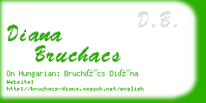 diana bruchacs business card